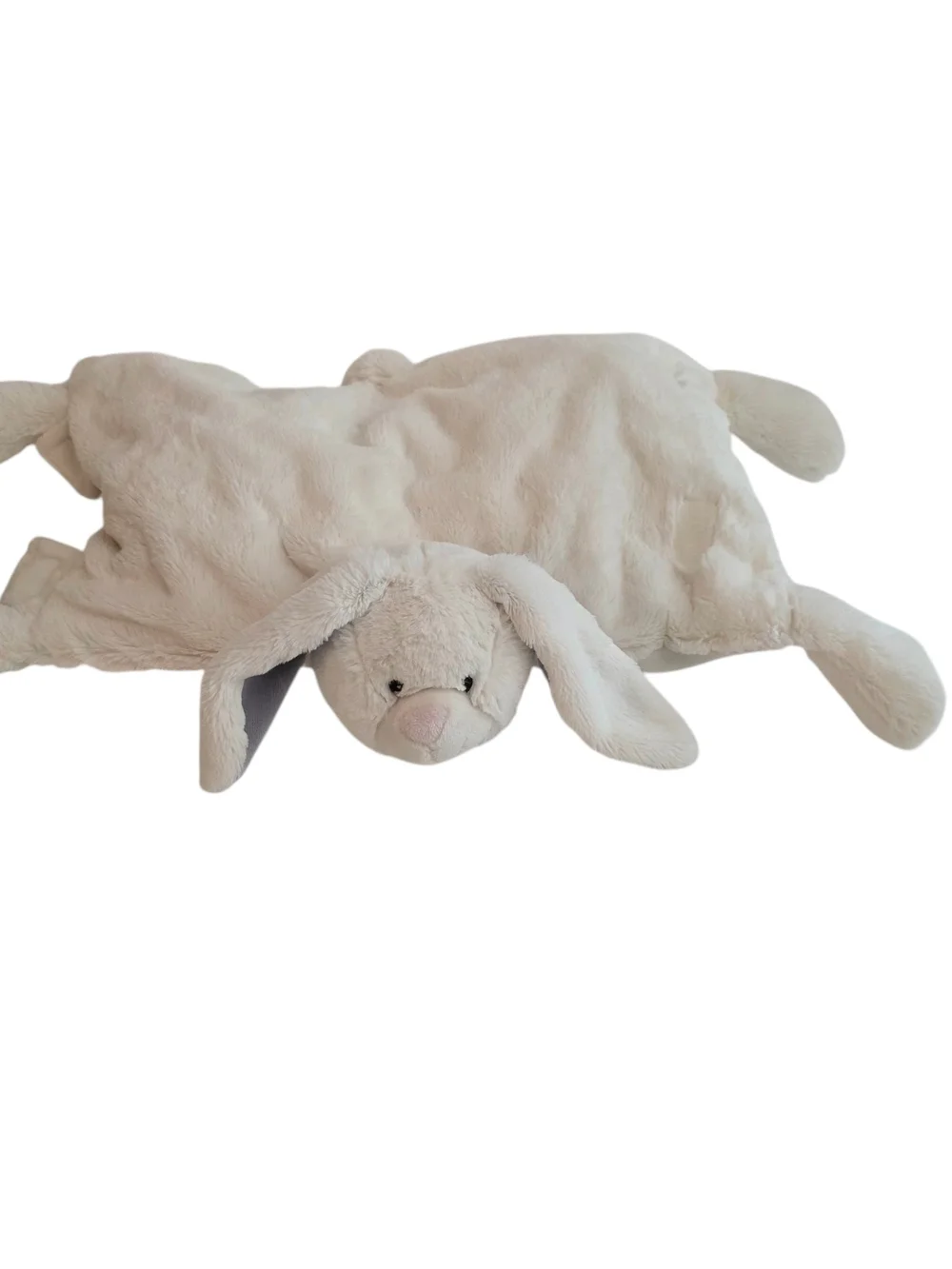 Little Miracles Snuggle Me Bunny Plush Foldable Pillow Retired Soft Lovey Kids‎